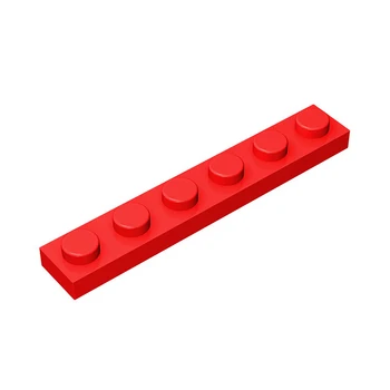 10vnt Suderinamos MOC kaladėlių dalys 3666 plokštė 1 x 6 statybinių blokų dalelė 
