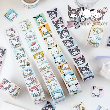 200vnt./rinkinys Cinnamoroll Hello Kitty Roll lipduko dekoravimas Kuromi mielas animacinis filmas Išraiška Kišeninė sandarinimo juosta DienoraštisHandbook dovana