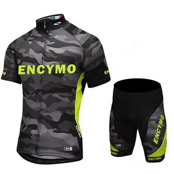 2022 Vyriški drabužiai Fashion Cycling Bib Shorts Jersey Kit Komplektas Unisex Bike ENCYMO