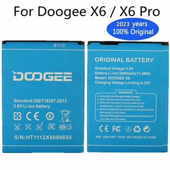 2023 metai Nauja originali X6 baterija, skirta Doogee X6 / X6 Pro x6pro mobiliajam telefonui 3000mAh Aukštos kokybės pakaitinė baterija sandėlyje