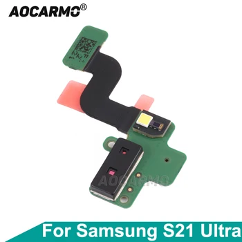 Aocarmo skirta Samsung Galaxy S21 Ultra SM-G9980 G998U Viršutinis mikrofonas Mikrofono plokštė Šviesos jutiklis Flex kabelio keitimo dalis
