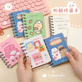 Cartoon Coil Notebook Student Notes A7 Pocket Notepad Office Study Diary Portable Pocketbook Travelers Notebook