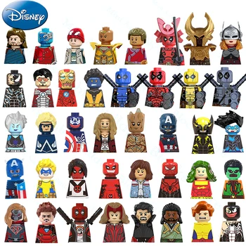 Disney Building Blocksmini kaladėlės Kapitonas Amerika Geležinis žmogus Daktaras Keistas Deadpool mini kaladėlės Veiksmo figūrėlės vaikų mini žaislai 1