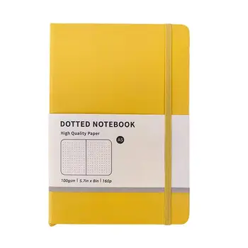 Dot Notebook Hardcover Notebook A5 160 Pages Waterproof Hardcover Dot Grid Notebook For Notes Work School