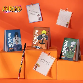 Naruto lipnūs lapeliai N Times lipdukai Maža knyga su lipniomis etiketėmis Lipnūs lapeliai Studentų animacinių filmų anime užrašų popieriaus didmeninė dovana
