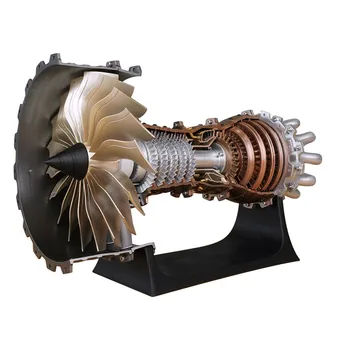 Pasidaryk pats Luchtvaart turboventiliatorinis variklis Surinkimo modelis Vliegtuig Motor Assemble Verplaatsbaar Model Speelgoed STEM plastikinis hobis žaislas