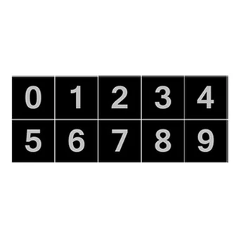 Plytelė 1x1 su numeriu 0-9 su grioveliu statybinių blokų plyta MOC dalys spausdintos klaviatūros žaislams 3070/11604/13442/14850 10vnt/lotas