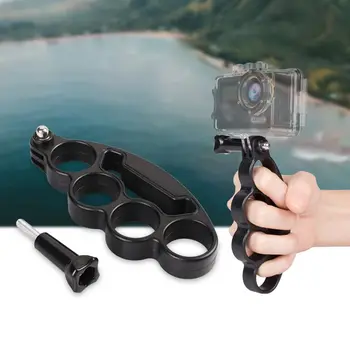 Selfie Bracket Finger Grip Ring Camera Holder Accessories ABS Knuckle Mount Black Handheld for GoPro Hero 6 7 5 4 3