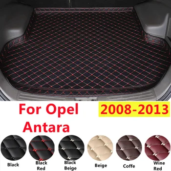 SJ High Side Car Trunk Mat Fit For Opel Antara 2008-2012-2013 XPE Leather Auto Tail Liner Rear Cargo Pad priedai atsparūs vandeniui
