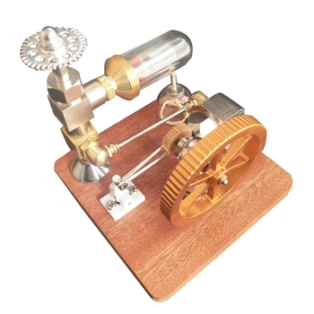 Stirlingo variklio modelio reguliuojamas greitis su vertikaliu smagračiu Fizika Galia Eksperimentas Variklis Žaisliniai berniukai Dovana