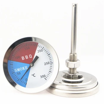 Tikslus BBQ temperatūros matuoklis Rūkalių termometras Išmatuokite virtuvės priedus 0-300 BBQ termometras Virtuvės įrankiai Priedai