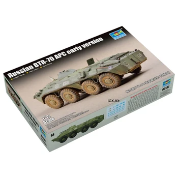 Trumpeter 07137 1/72 Russian BTR70 BTR-70 Armored Personnel Carrier APC Assembly Plastic Military Toy Craft Model Building Kit