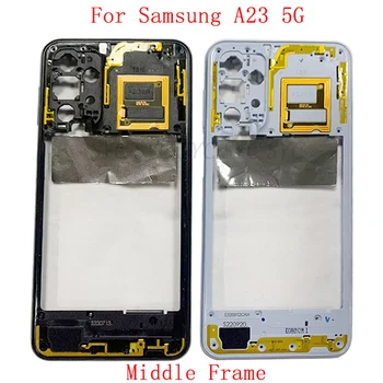 Vidurinio rėmo centrinė važiuoklė Telefono korpusas Samsung A23 5G A236 rėmo dangtelio remonto dalims