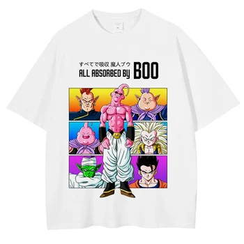 Vyriški marškinėliai Hip Hop Streetwear Japoniški anime Dragon Ball marginti marškinėliai Harajuku Cotton Casual Tshirt Trumpomis rankovėmis Tops Tee