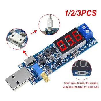1/2/3PCS USB Boost modulis DC-DC 5V į 3.3V / 24V USB Boost maitinimo modulis USB DC Converter 12V reguliuojamas DC 1.2V-24V
