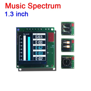 1,3 colio TFT muzikos spektro ekrano ekranas MP3 CAR galios stiprintuvas Garso lygio indikatoriaus ritmo balansas VU METER modulis