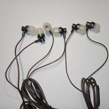 10 vnt Pilka Nešiojamos Pigios ausinės 3,5 mm Į ausis įdedamos ausinės Madingas aromatas Su mikrofonu telefonams MP3 mp4