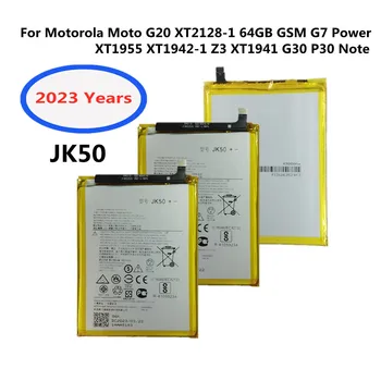 100% Nauja 5000mAh JK50 baterija Motorola Moto G7 Power XT1955 XT1942-1 Z3 XT1941 G30 P30 Note Mobilusis telefonas Bateria
