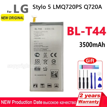 100% Original 3500mAh BL-T44 Nauja baterija, skirta LG Stylo 5 LMQ720PS Q720A telefono baterijoms su įrankiais + sekimo numeriu