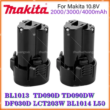 100% originalus Makita 10.8V BL1013 Įkraunami elektriniai įrankiai ličio jonų baterija TD090D DF030D LCT203W BL1014 įrankiai Baterija