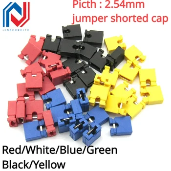100PCS Pitch 2.54mm Pin Header trumpintas dangtelis & Antraštės ir vielos korpusai Juoda geltona, balta, žalia, raudona mėlyna Arduino