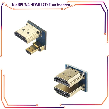 1080P HDMI į mikro HDMI keitiklis Vyriškas į vyriškas adapteris, skirtas Raspberry Pi 3/4 HDMI LCD jutikliniam ekranui RPI131