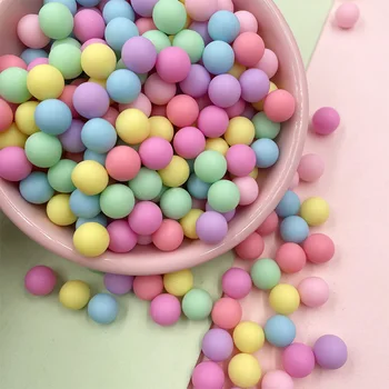 10g spalvingi akrilo karoliukai Matinės netikros saldainių pupelės amatams 