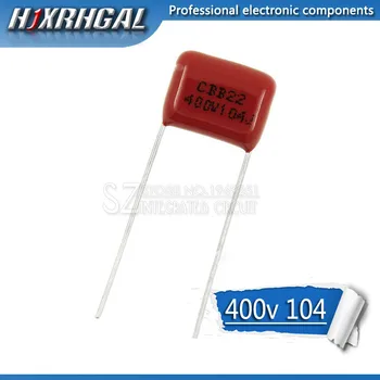 10PCS 400V104J Pitch 10mm 0.1UF 100NF 400V 104 CBB Polipropileno plėvelės kondensatorius hjxrhgal