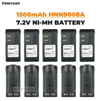 10PCS HNN9008A HNN9008 HNN9009 baterija 7.2V 1500mAh NI-MH pakaitinė baterija motorola radijui HT750 HT1250 GP328 GP320 GP338