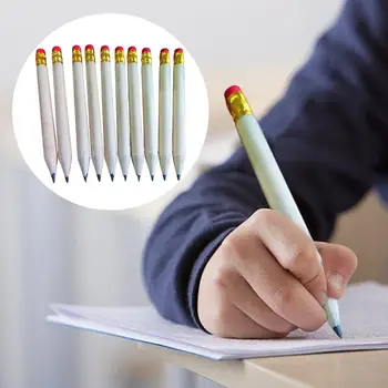 10vnt Piešimo pieštukai Medinis pieštukas su trintuku Vaikų piešimo pieštukas Mokyklos rašymo raštinės reikmenys biuro mokyklai