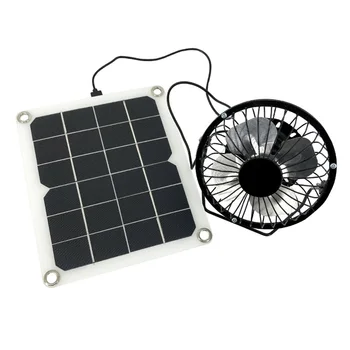 10W saulės kolektoriaus ventiliatoriaus mini aušinimo įrenginys Oro ištraukiklis 