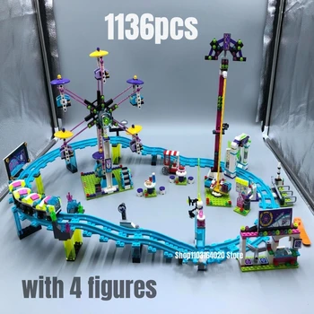 1136vnt Atrakcionų parko kalneliai Statybinių blokų modelis Fit 41130 žaislai vaikams Kalėdų dovana