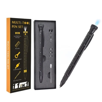 12 in 1 kelių įrankių rašiklio įtaisas daugiafunkcinis rašymo rašiklis Kalėdų dovana vyrams Dropship