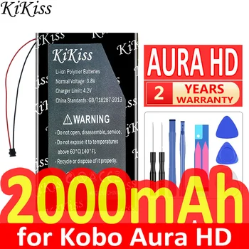 1400mAh/2000mAh KiKiss galinga baterija Kobo Aura HD N204-KBO-B n905B GPS mp3 mp4 speake E-Book mobilusis telefonas Išmanusis laikrodis