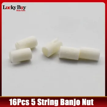16Pcs Slotted Bone 5 String Banjo Nut D3x5MM Gitara Luthier Balno tiltas DIY