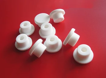 19.5mm ~ 51.3mm Baltas sandarinimo guminis kištuko vamzdžio kištukas Eksperimentinis silikono mėgintuvėlio kamštis 1/2/5/10vnt