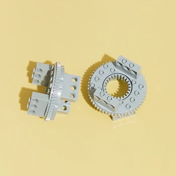 1PCS Aukštųjų technologijų didelio rato besisukanti platforma MOC dalis suderinama su Lego mažų statybinių blokų priedu 2855+2856