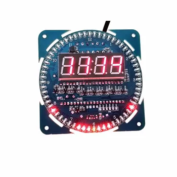 1PCS DS1302 besisukantis LED elektroninis skaitmeninis laikrodis 51 SCM mokymosi lenta 5V