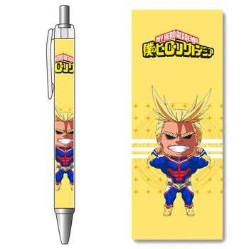 1PCS My Hero Academia Anime All· Gali raumeningas vyriškas gelinis rašiklis pritaikomas raštinės reikmenys Caneta vaikas rašymo reikmenys egzaminui