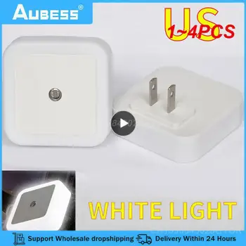 1~4PCS Judesio jutiklis Naktinė lemputė Belaidė USB įkraunama spintelė Lempa Virtuvė Miegamasis Automatinis apšvietimas Avariniai žibintai