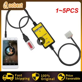 1~5PCS Moonet Car Audio MP3 Input AUX USB adapterio keitiklis, skirtas Mazda 3 5 6, MPV, CX7, Demio Miata/MX5