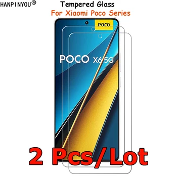 2 vnt./lotas skirtas Xiaomi Poco X6 X5 M3 Pro C3 C31 M2 Perkrauta grūdinto stiklo ekrano apsauga Sprogimui atspari plėvelė grūdinta apsauga