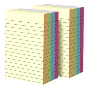 200 lapų Lipnių lapelių puslapio žymeklis Studentų spalvingi rodyklės skirtukai Užrašyti lipnūs lapeliai Biuro reikmenys