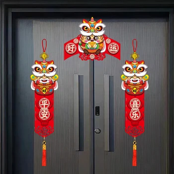 2024 Kinų Naujųjų metų pavasario kupletai Pavasario festivalis Durų reklamjuostės Dekoracijos Naujųjų metų langas Namų dekoras Durų lipdukas