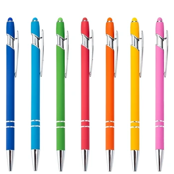 20PCS Spalvinga rašiklio galvutė Tušinukas Rašiklis Jutiklinis rašiklis 7 spalvų rašymo balpenas Kanceliarinės prekės Biuro mokykliniai reikmenys