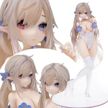 250mm Anime paveikslas B pilnas Grynas baltas elfas miela mergina 1/6 Anime seksuali mergina PVC veiksmo figūrėlės Suaugusiųjų kolekcijos modelis Žaislinės lėlės dovanos