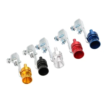 2Pcs Car Whistle Universal Exhaust Sound Enhancer Tinka daugumai automobilių, sedanų ir sunkvežimių - dydis ( Sidabras Juoda Raudona Auksinė