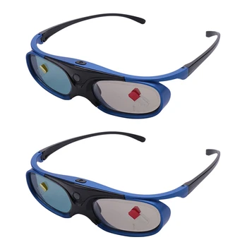 2X įkraunami DLP Link 3D akiniai Aktyvūs užrakto akiniai, skirti Xgimi Z3/Z4/Z6/H1/H2 Nuts G1/P2 Benq Acer