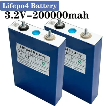 3.2v 200Ah Lifepo4 A klasės baterija Ličio geležies fosfatas 12v kemperiams golfo krepšelis bekelės saulės vėjo jachta