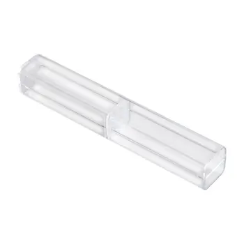 30PCS skaidrus pieštuko dėklas Plastikinis skaidrus akrilo pieštuko dėklas Plastikinis rašiklis Biuro reikmenys